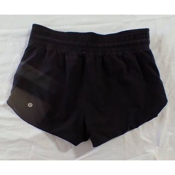 Lululemon Reversible Shorts Black Charcoal Grey 8 - Picture 5 of 8